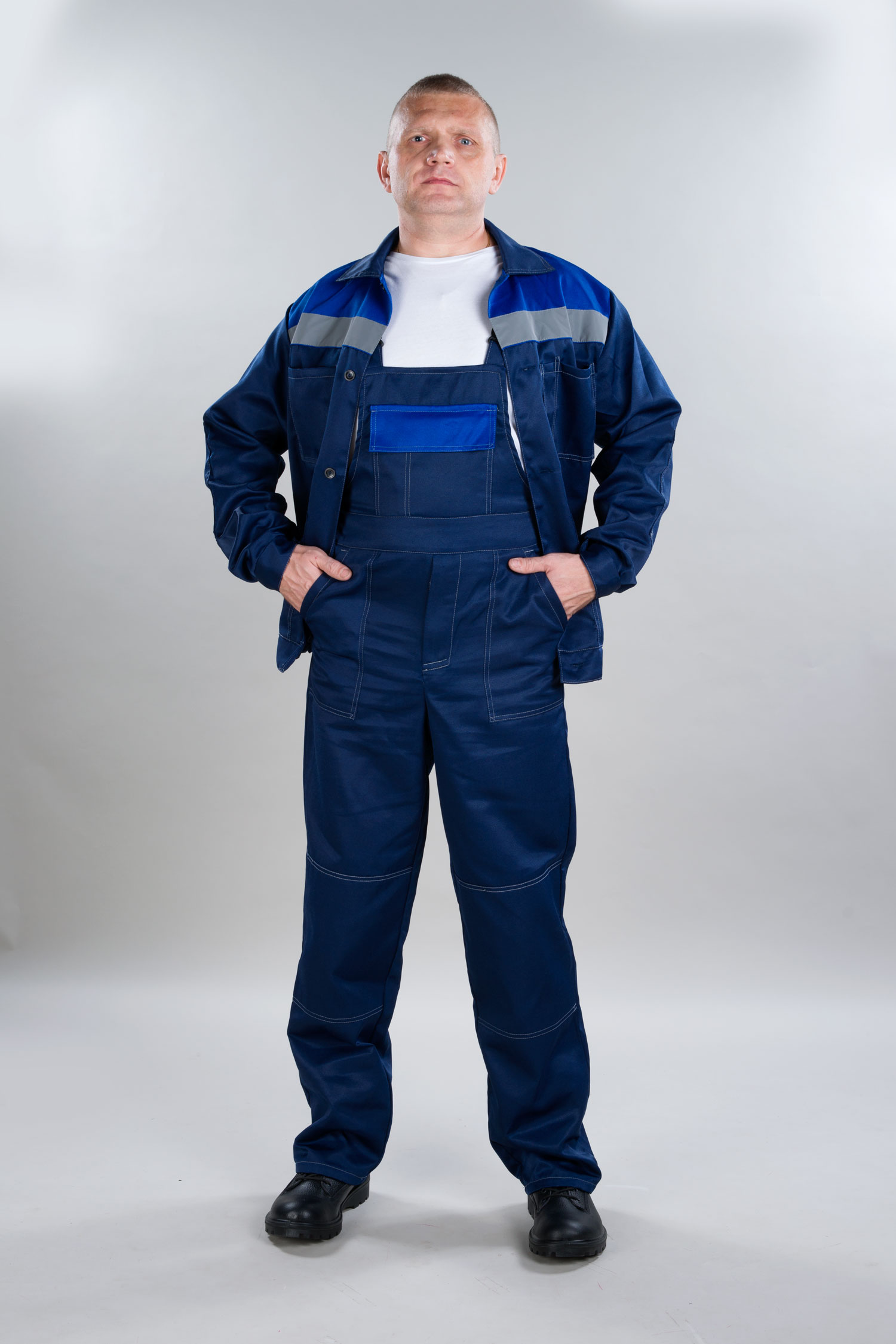 ДНК 100 Костюм «ЛЕГИОН-2» (куртка и полукомбинезон), цвет синий + василёк от интернет магазина dnk-specodegda.ru, приобрести днк 100 костюм «легион-2» (куртка и полукомбинезон), цвет синий + василёк. Фото №4