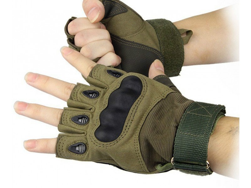 Тактические перчатки короткопалые от производителя
